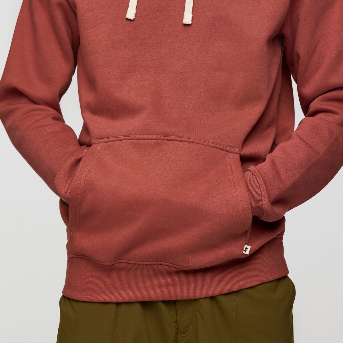 Pánská mikina Llama Patch Pullover Hoodie, muškátový oříšek