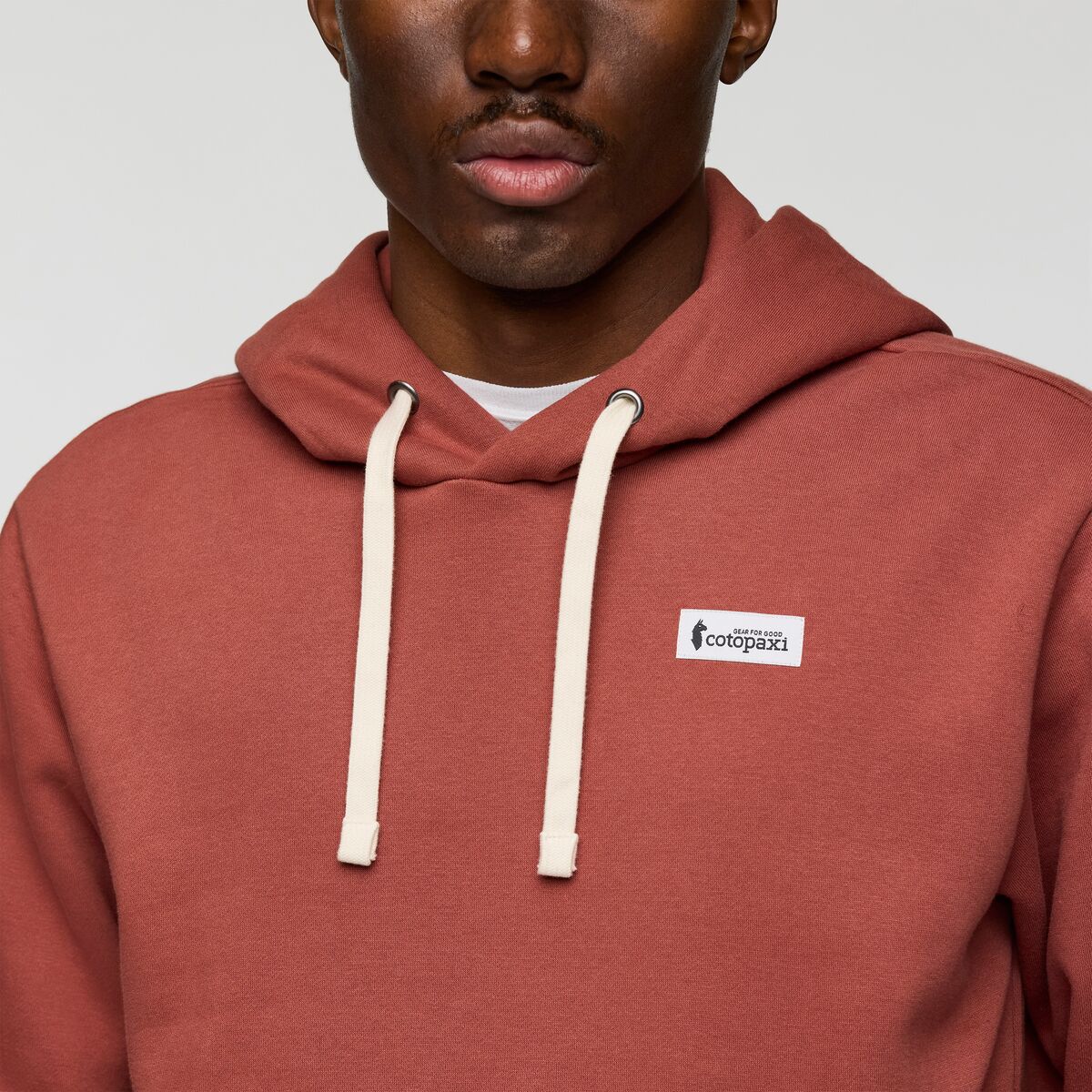Pánská mikina Llama Patch Pullover Hoodie, muškátový oříšek