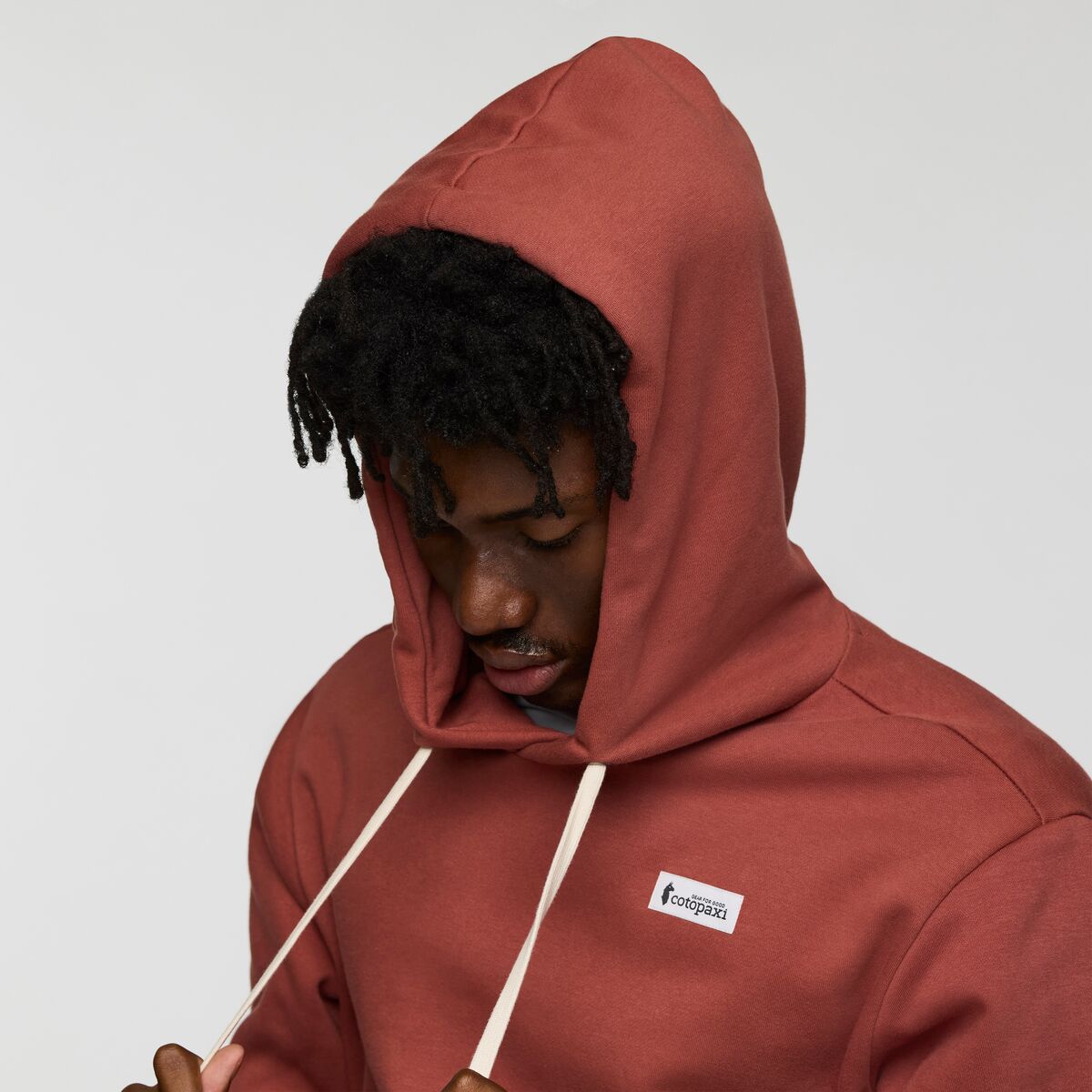 Pánská mikina Llama Patch Pullover Hoodie, muškátový oříšek